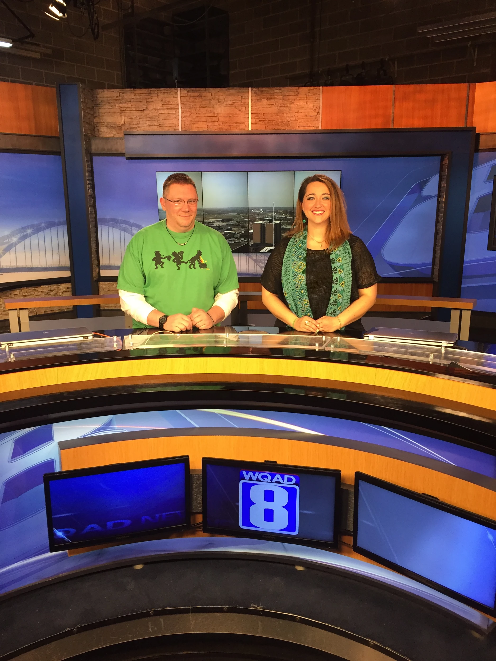 Can't you just see us doing the news?